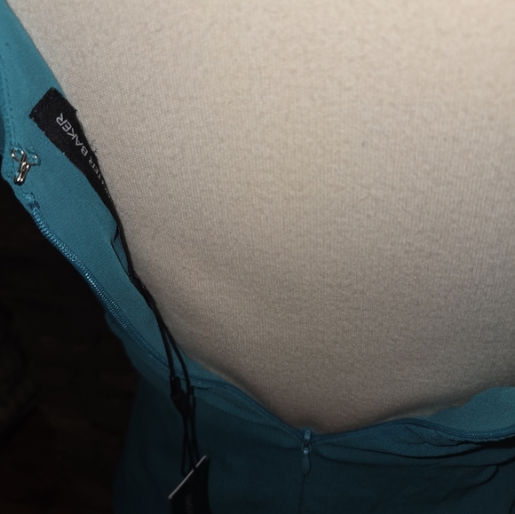 W118 By Walter Baker NWT Lindsay Dress Teal Sleeveless Dress - Picture 6 of 12